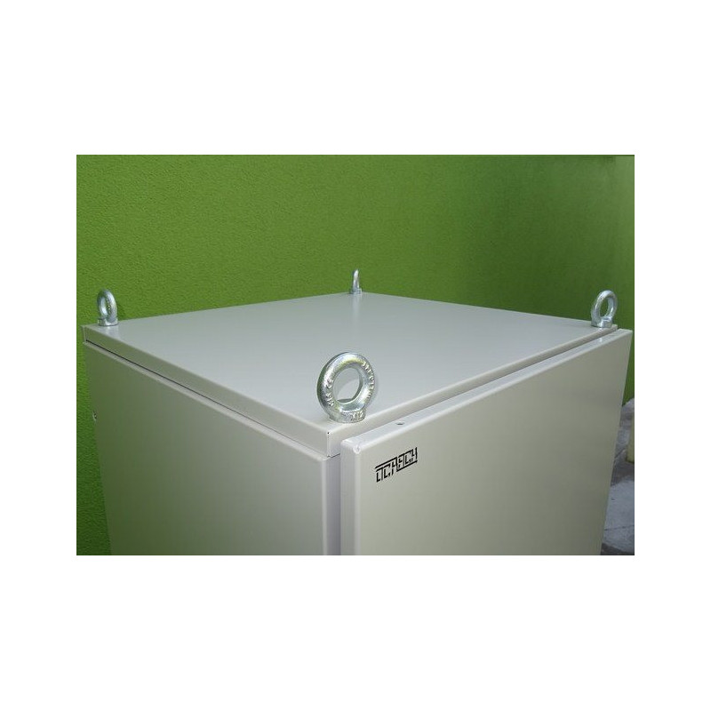 19" vonkajší rozvádzač IP55 30U/600mm plech.dvere, 3-bod.zámok