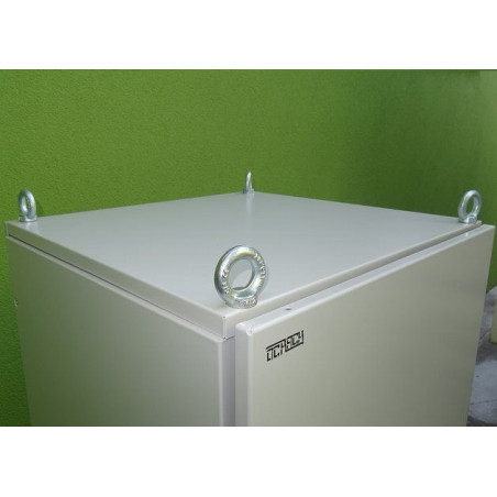 19" vonkajší rozvádzač IP55 30U/600mm plech.dvere, 3-bod.zámok