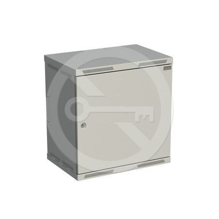 Rozvádzač nástenný SENSA 12U 400mm, dvere plech, RAL 7035, SENSA-12U-64-11-G