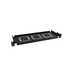 Polica 19" 150mm ukladacie plato BK úchyt vpredu