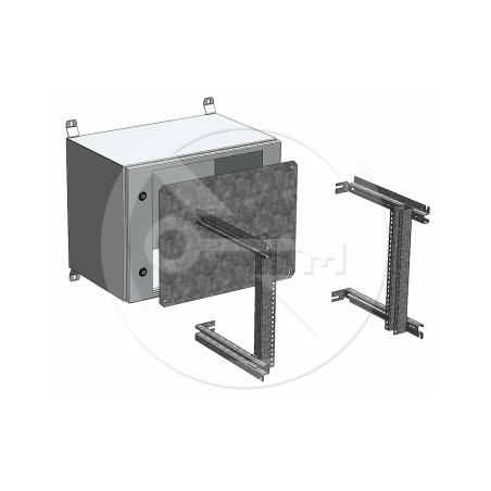 Rozvádzač nástenný vonkajší LC-20 9U 600x400 presklené dvere 2x1bodový zámok LC-20-9U-64-11-G