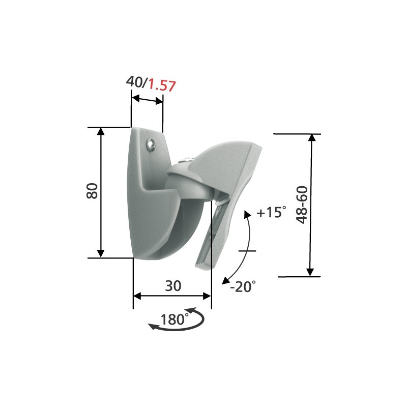 Držiak repro Vogel´s VLB 500 black do 5kg