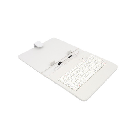 AAIREN AiTab Leather Case 2 with USB Keyboard 8" WHITE (CZ/ SK/SK /DE/UK/US.. layout)