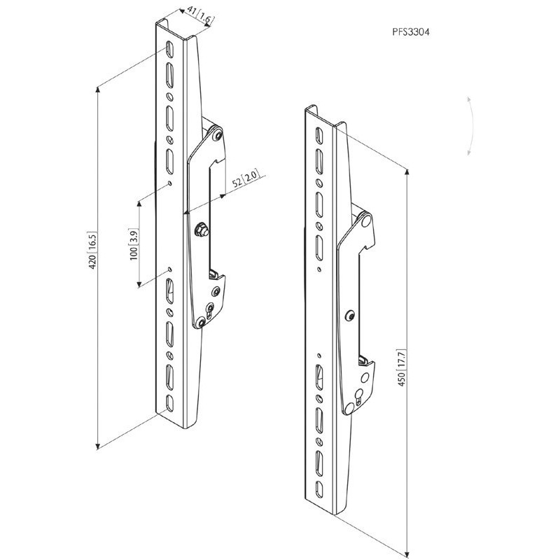Vogel´s Zvislé ramená Connect-it PFS 3304, 420 mm