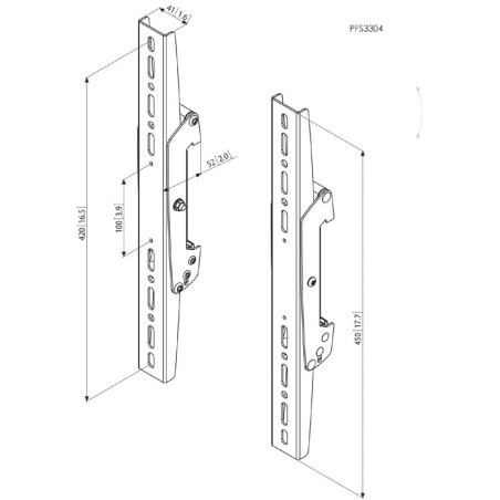 Vogel´s Zvislé ramená Connect-it PFS 3304, 420 mm