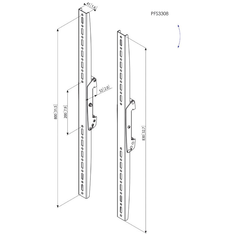 Vogel´s Zvislé ramená Connect-it PFS 3308, 800 mm