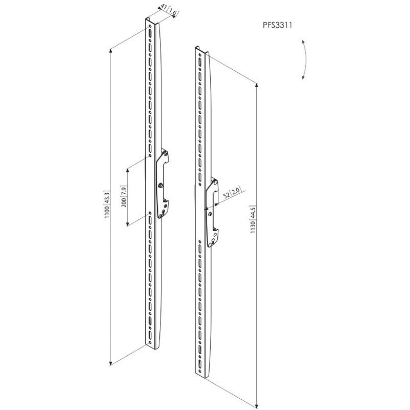 Vogel´s Zvislé ramená Connect-it PFS 3311, 1130mm