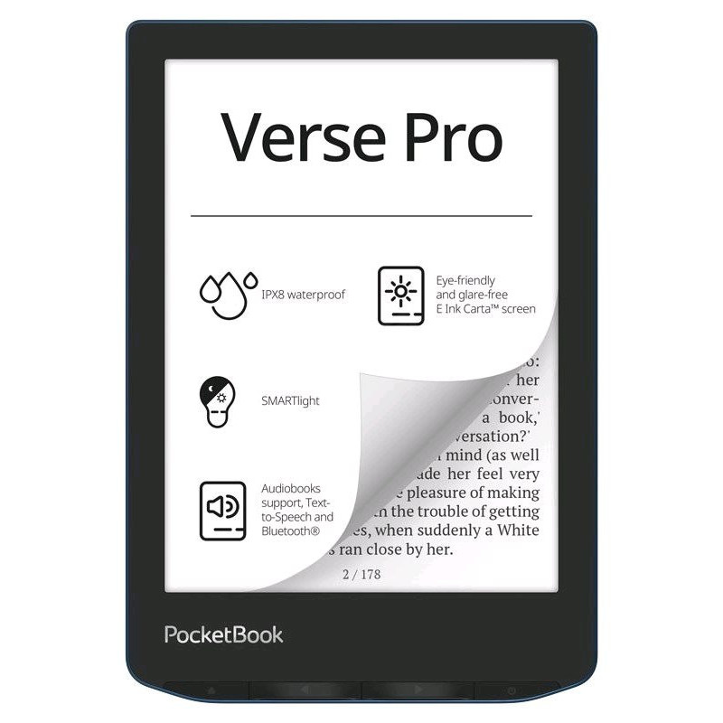 E-book POCKETBOOK 634 Verse Pro Passion Red, červený