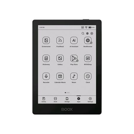 E-book ONYX BOOX GO 6, 6" Carta 1300, 32 GB, Bluetooth, Android 12, E-ink displej