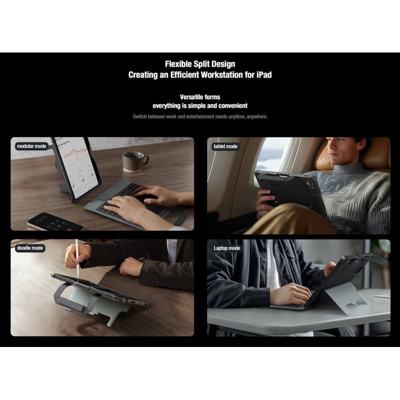 Nillkin Bumper GO Keyboard Case (Backlit Version) pre iPad Pro 11 2024 Black