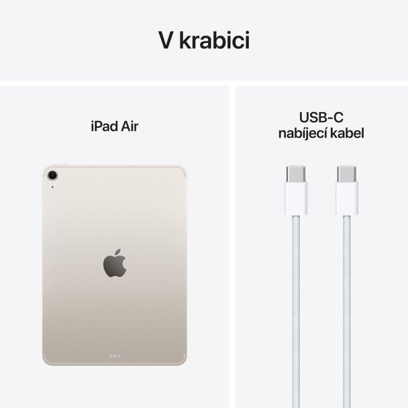 Apple iPad Air 11"/(M3) Wi-Fi + Cellular/10,86"/2360x1640/8GB/512GB/iPadOS18/Starlight