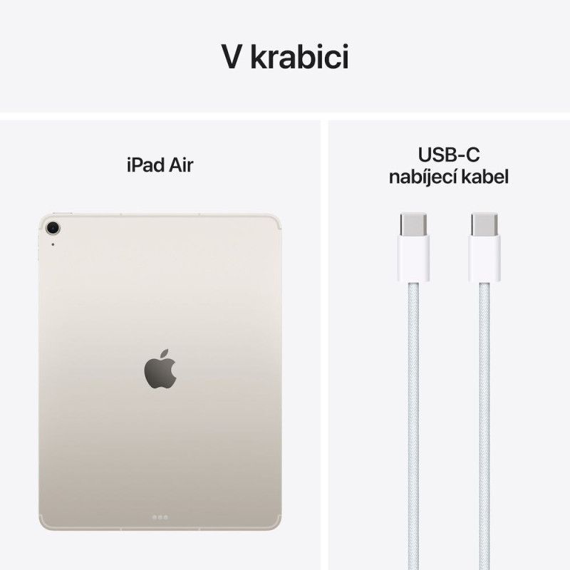 Apple iPad Air 13"/(M3) Wi-Fi + Cellular/12,9"/2732x2048/8GB/512GB/iPadOS18/Starlight