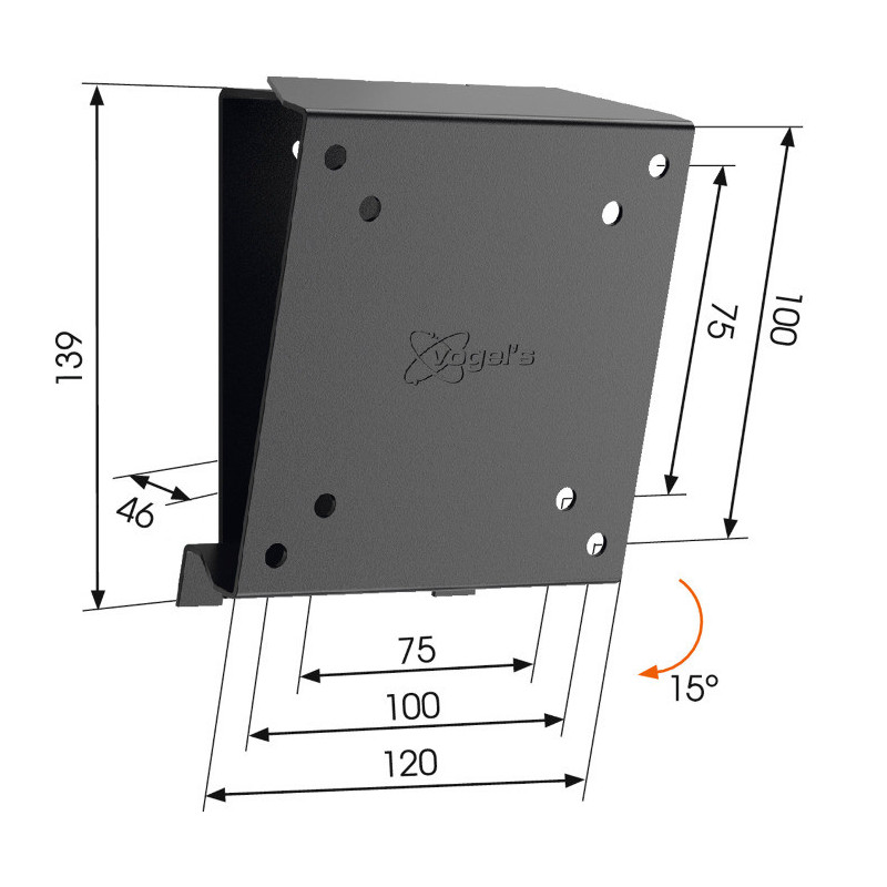 MA1010 LCD držiak na stenu Vogel´s, 17-26", náklon