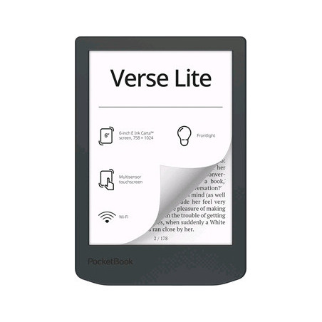 E-book POCKETBOOK 619 Verse Light, Midnight Grey, sivý