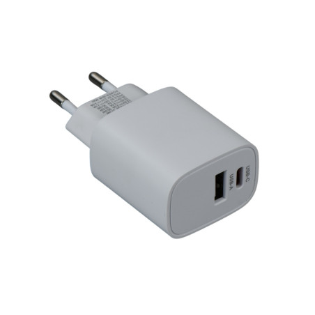 iGET PA20 - napájací adaptér USB-A (10 W) a USB-C (20 W), univerzálny a pre tablety iGET