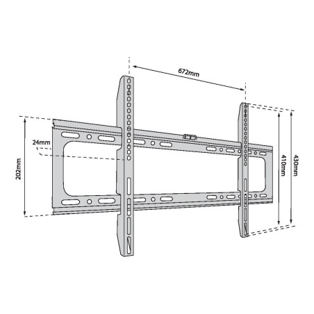 TB TV wall mount TB-750 až 65", 40kg max VESA 600x400