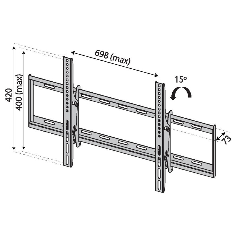 TB TV wall mount TB-751 až 80", 35kg max VESA 600x400