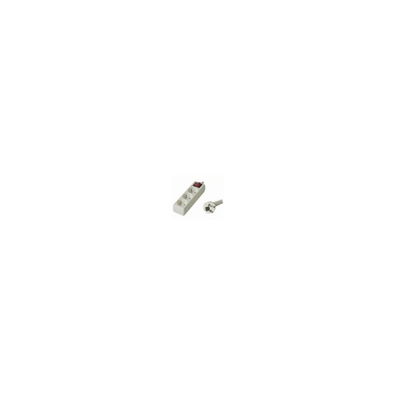 Predlžovací prívod 230V, 5m, 3 zásuvky + vypínač