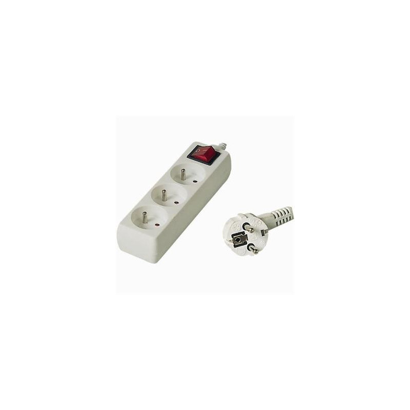 Predlžovací prívod 230V, 7m, 3 zásuvky + vypínač