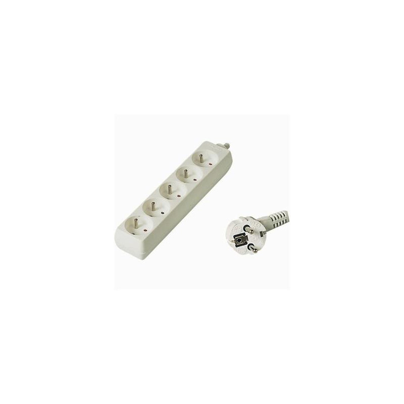 Predlžovací prívod 230V, 10m, 5 zásuviek