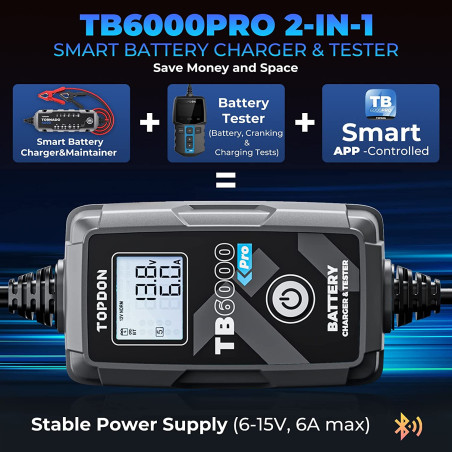 TOPDON Nabíjačka a tester batérie TB6000Pro