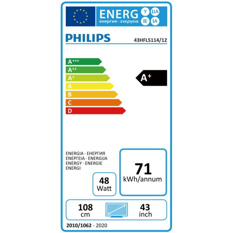 43" HTV Philips 43HFL5114 - PrimeSuite