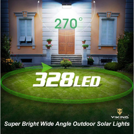 Vonkajší sol. LED svetlo s pohyb. senz.M328SET-2ks