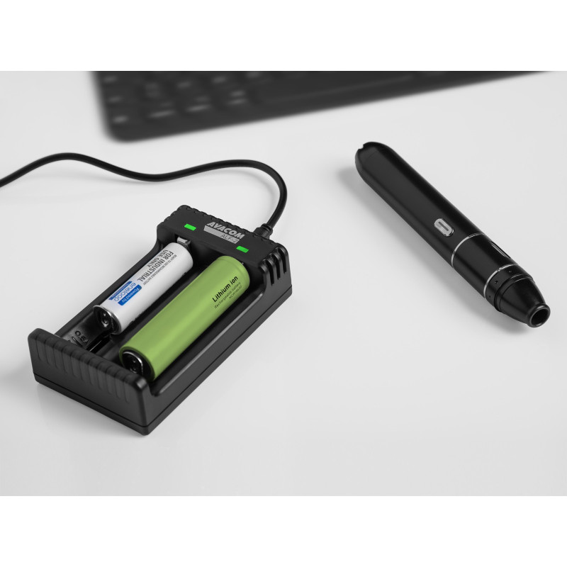 AVACOM ALF-2 - USB nabíjačka batérií Li-Ion 18650, Ni-MH AA, AAA