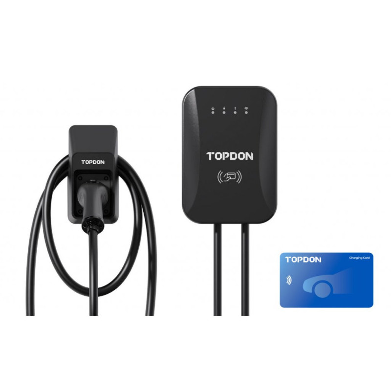 TOPDON PulseQ AC Home - 22kW/konektor IEC62196-2 Typ/aplikácia/ LED ukazovateľ/IP65 a IK10/5m