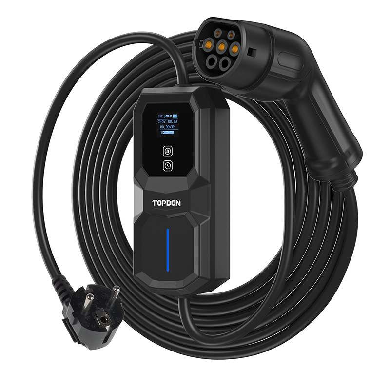 TOPDON PulseQ AC Portable - 3,7 kW/konektor IEC62196-2 Typ/LCD displej/IP65/5m