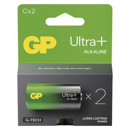 GP Alkalická batéria ULTRA PLUS C (LR14) - 2ks