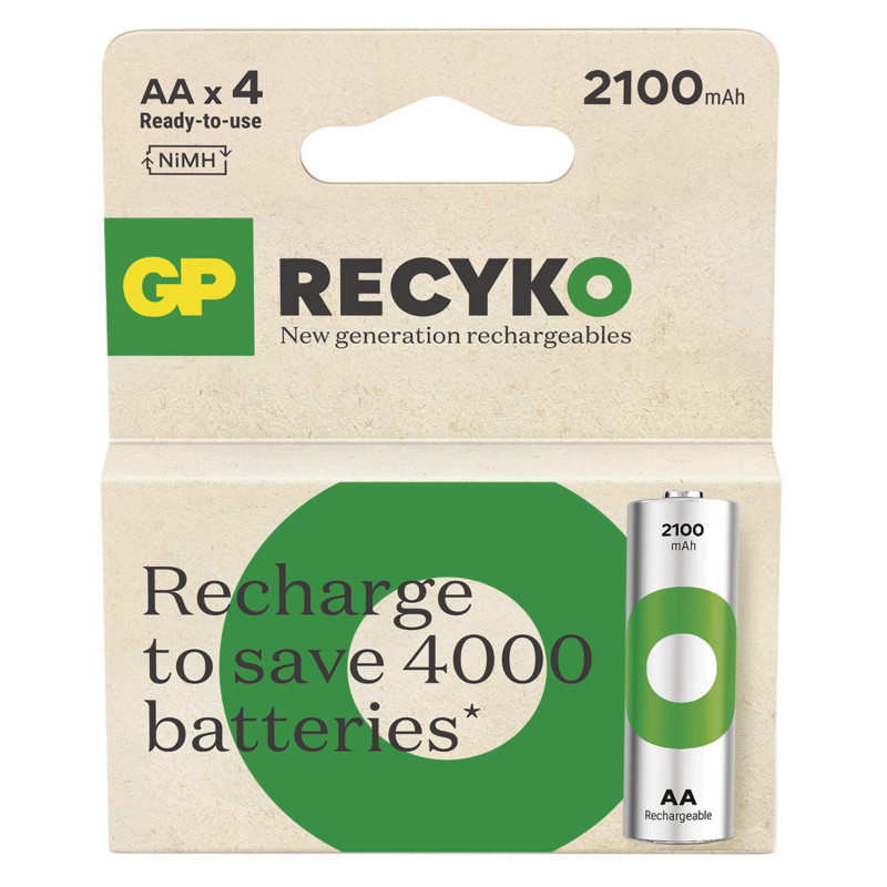 GP Nabíjací bat. ReCyko 2100 AA (HR6) - 4ks