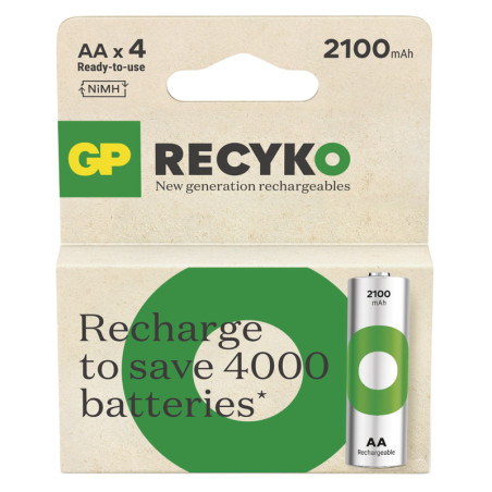 GP Nabíjací bat. ReCyko 2100 AA (HR6) - 4ks