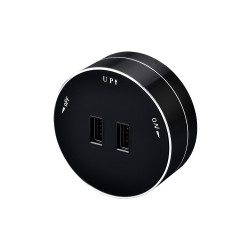 Zásuvkový modul Viking A50B, čierna/výstupy - 1xUSB-A/výkon až 2500W/230V,16A,50Hz