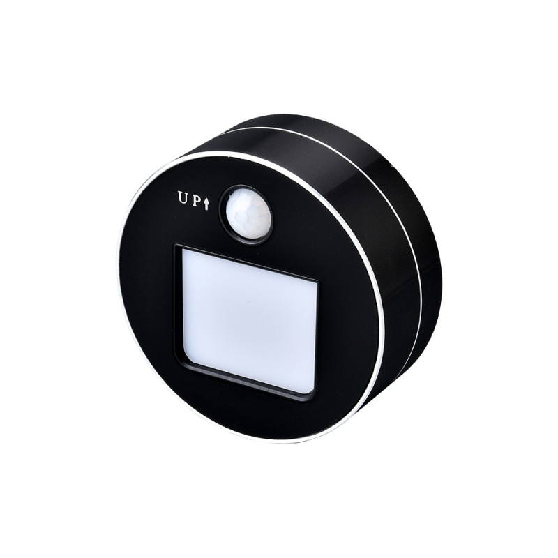 Zásuvkový modul Viking A20B, čierna/ LED svetlo 3W/Pohybový senzor/230V,16A,50Hz