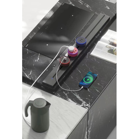 Zásuvkový modul Viking A50S, strieborná/výstupy - 1xUSB-A/výkon až 2500W/230V,16A,50Hz