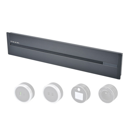 Zásuvková lišta - zápustná Viking LZ40G/230V,50Hz/40cm dĺžka/sivá/až 5 modulov/IP20/hliník/zápustná