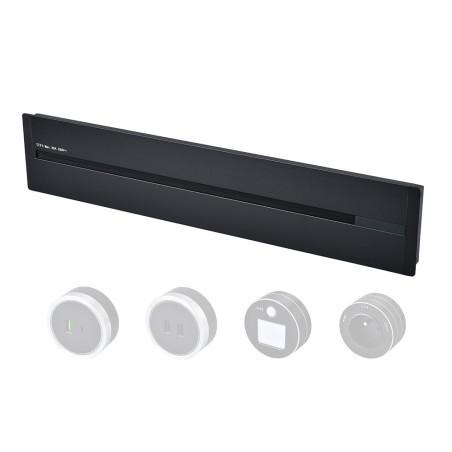Zásuvková lišta - zápustná Viking LZ40B/230V,50Hz/40cm dĺžka/čierna/až 5 modulov/IP20/hliník/zápustná