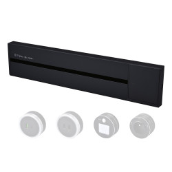 Zásuvková lišta - povrchová Viking LP60B/230V,50Hz/60cm dĺžka/čierna/až 7modulov/IP20/hliník/povrchová