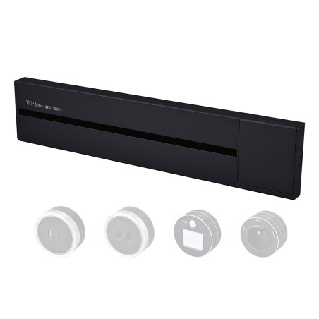 Zásuvková lišta - povrchová Viking LP40B/230V,50Hz/40cm dĺžka/čierna/až 5modulov/IP20/hliník/povrchová