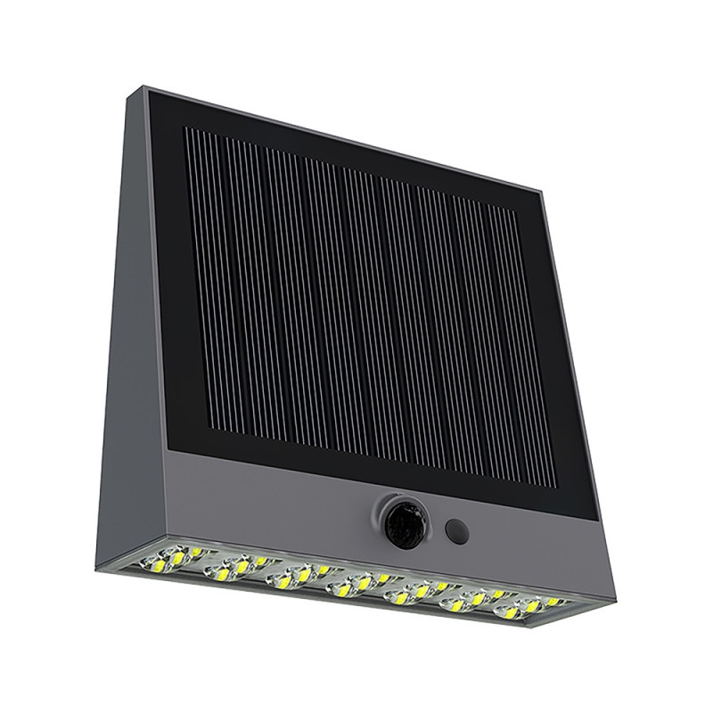 Vonkajšie solárne LED svetlo Viking SR25/Pohybový senzor/1000 lm/4 režimy/IP54/denná biela