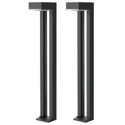 Vonkajšie solárne LED svetlo Viking SR07 - 2ks/1000 lm/IP54/2 režimy/teplá biela