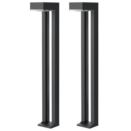 Vonkajšie solárne LED svetlo Viking SR07 - 2ks/1000 lm/IP54/2 režimy/teplá biela