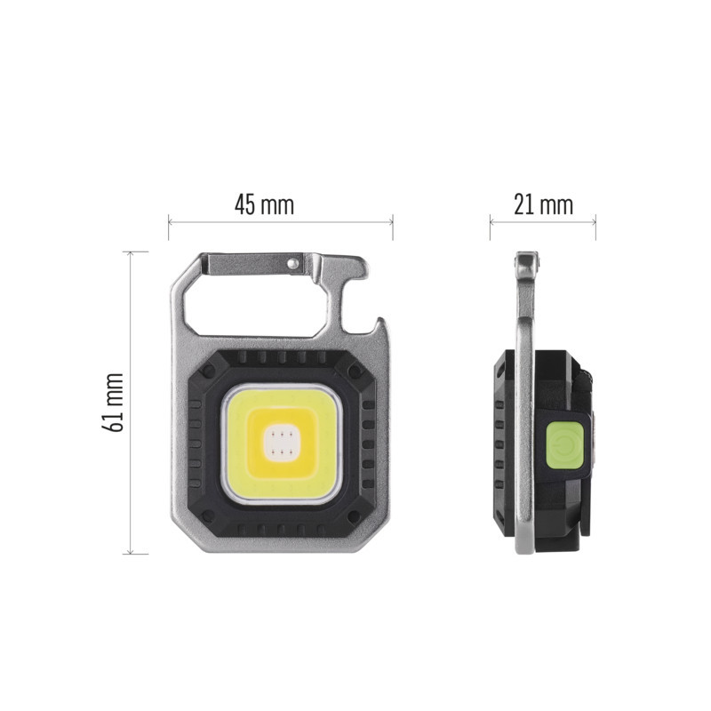 COB LED NABÍJACIA PRÍVEŠKOVÁ SVIETIDLÁ 750 LM