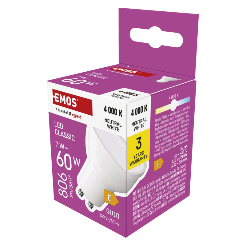 LED CLS MR16 7W (60W) 806 lm GU10 NW