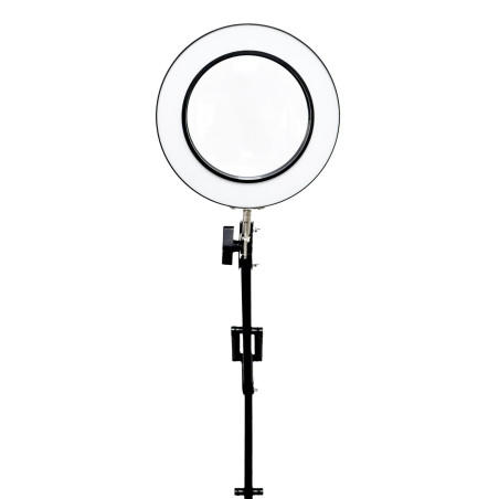 Platinet stolná LED lampa Magnify 10W stmievateľná s lupou, čierna