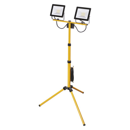 LED REFLEKTOR HOBBY SLIM 2× 30W 4800LM + TROJNOŽKA
