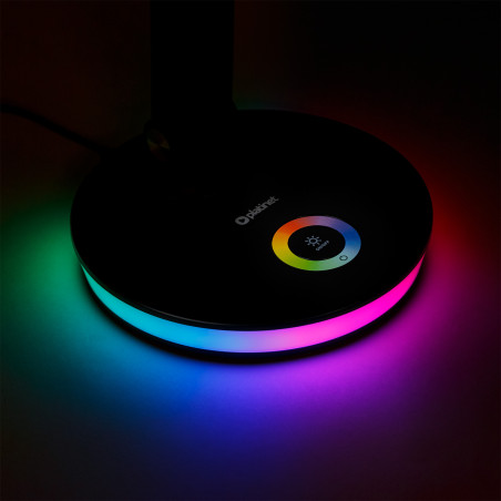 Platinet PDL400RGBW stolná LED lampa 12W stmievateľná, dotykové ovládanie, USB port, biela