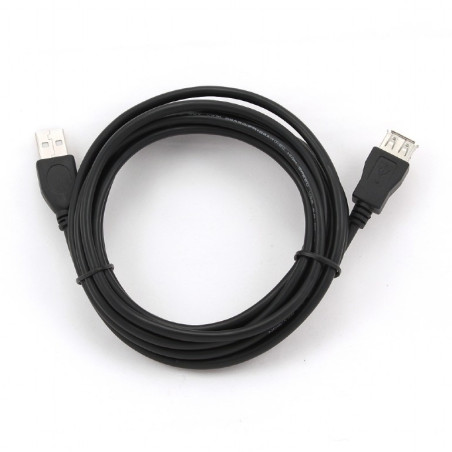Kábel USB A-A 3m 2.0 predlžovací HQ Black