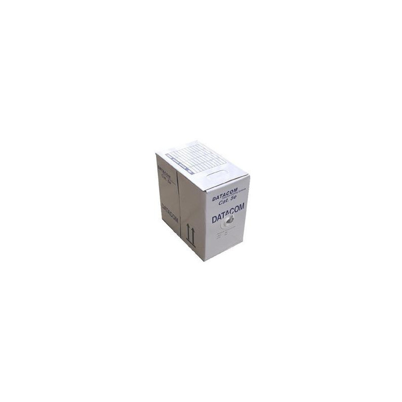 DATACOM UTP flex, Cat5e PVC, sivý, 305m, lanko